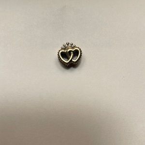 Crown and Intertwined Hearts Pandora Charm